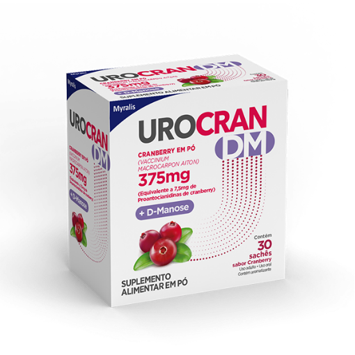 Imagem de Urocran 375 MG + Dmanose Cranberrry em pó 30 sticks 