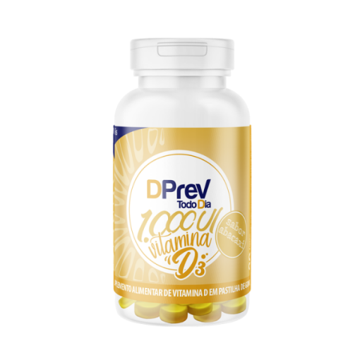 Imagem de Vitamina D Colecalciferol DPrev Todo Dia 1.000Ui Gomas Abacaxi C/30 