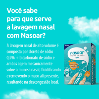 Imagem de Nasoar Solução Para Lavagem Nasal c/30 Envelopes +Frasco